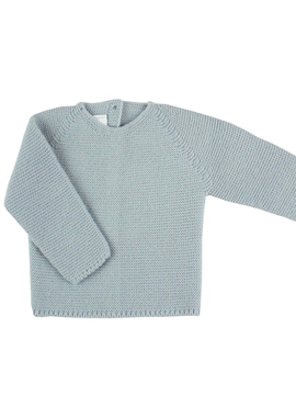 Jersey punto bobo gris de bebé
