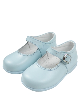 zapato piel mercedita azul