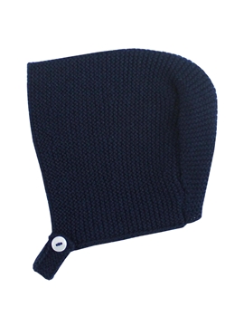 Navy blue baby bonnet m&h