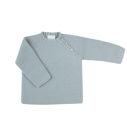 Sweater buttons grey knit