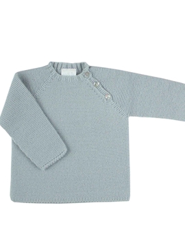 Jersey botones punto bobo gris