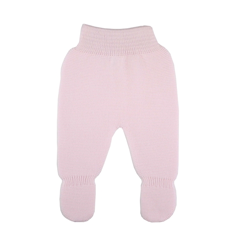 Polaina punto bobo rosa de bebé 