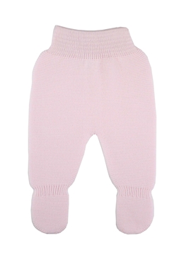 Pink thick knit baby leggings