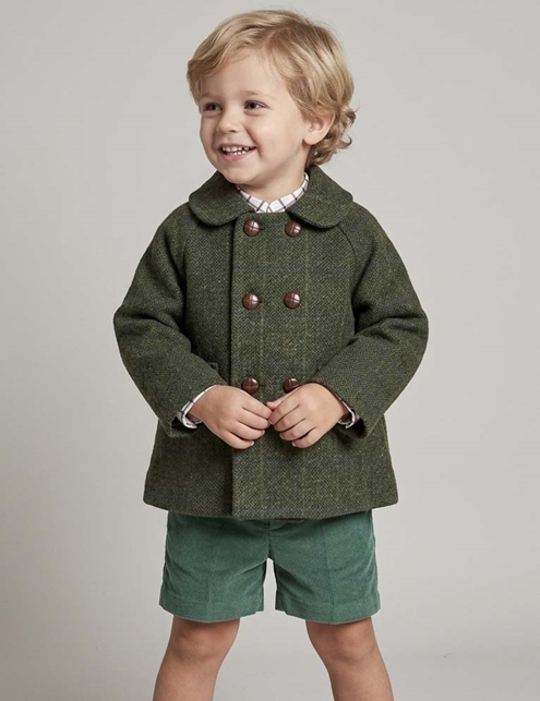 green coat
