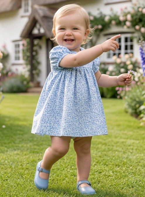 jesusito azul vestido niña