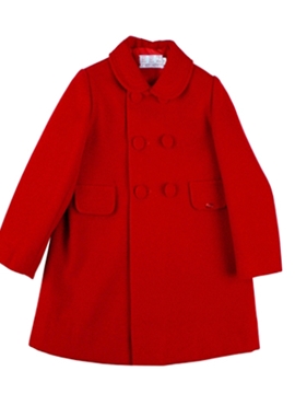 Red buttons coat
