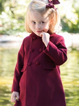 burgundy coat