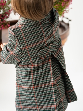 pía coat plaid