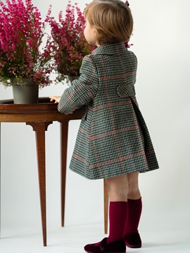 pía coat plaid