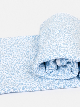 blue flowers swaddle