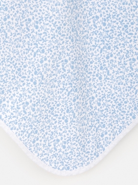 blue flowers swaddle