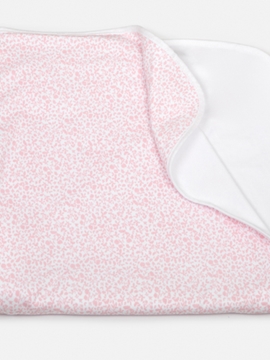 pink flowers swaddle blanket
