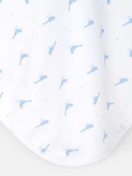 Blue bird swaddle blanket