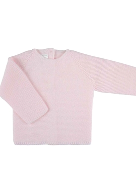 Jersey punto bobo rosa de bebé m&h