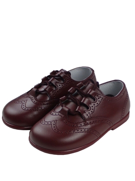 zapato piel burdeos gales