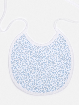 baby bib blue print