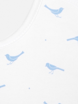 blue birds bib