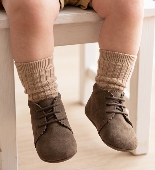 pram shoes suede