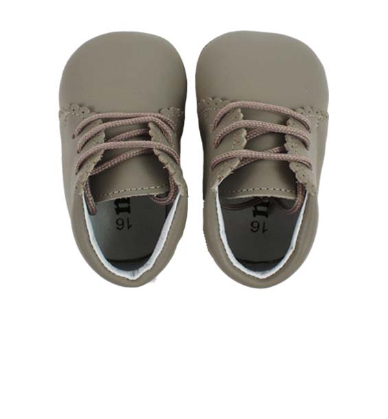 taupe baby shoes