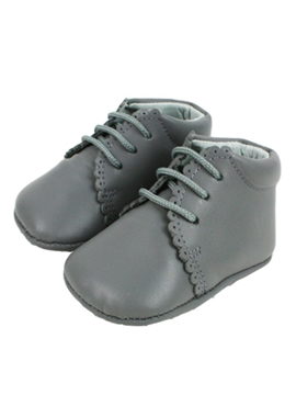 Badana piel bota gris de bebé