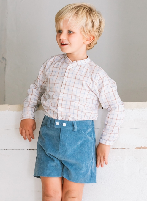 bermuda azulón pana