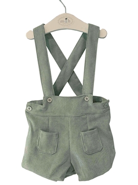 bermuda con tirante pana verde