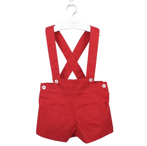 Bermuda con tirante roja 