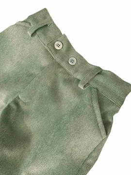 bermuda niño de pana verde