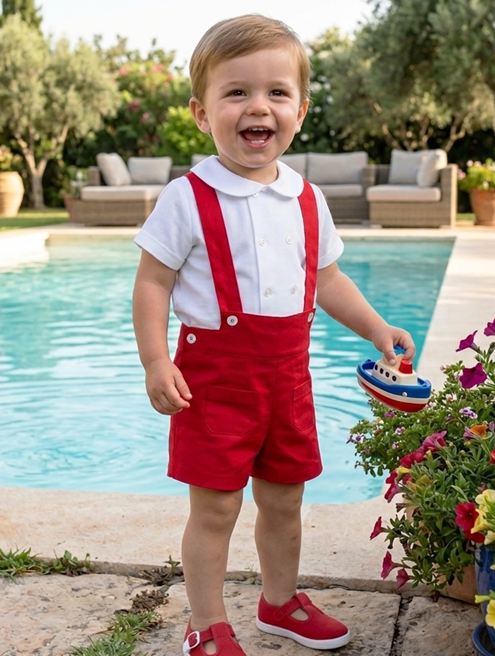 bermuda roja tirante