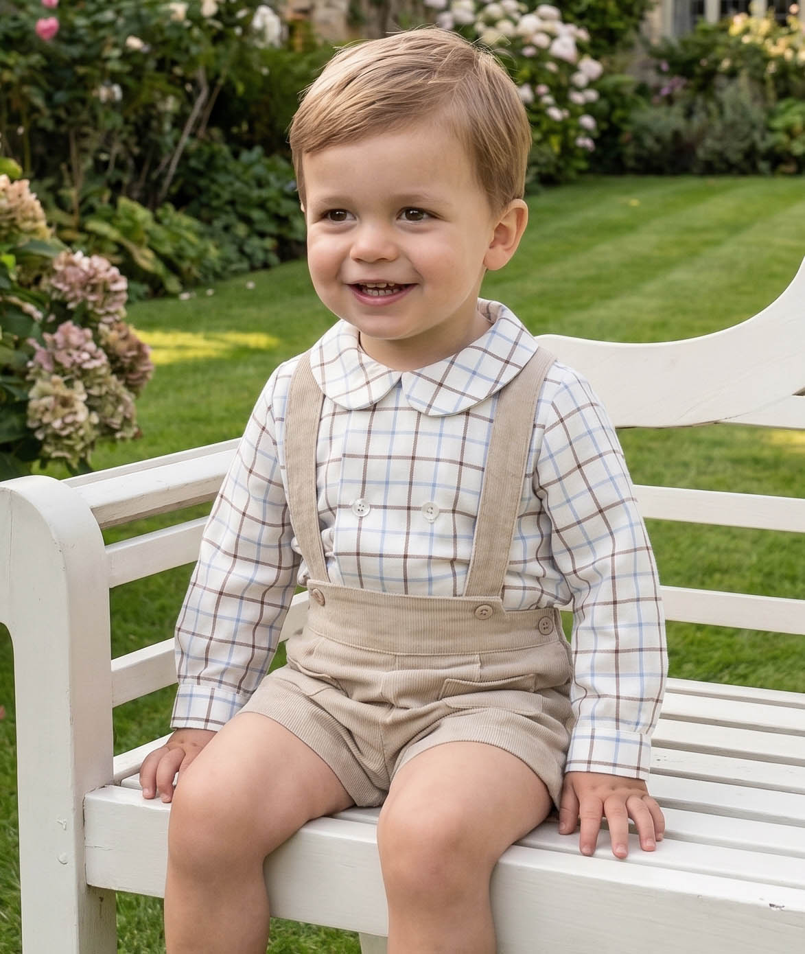 beige corduroy bermuda braces