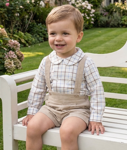 beige corduroy bermuda braces