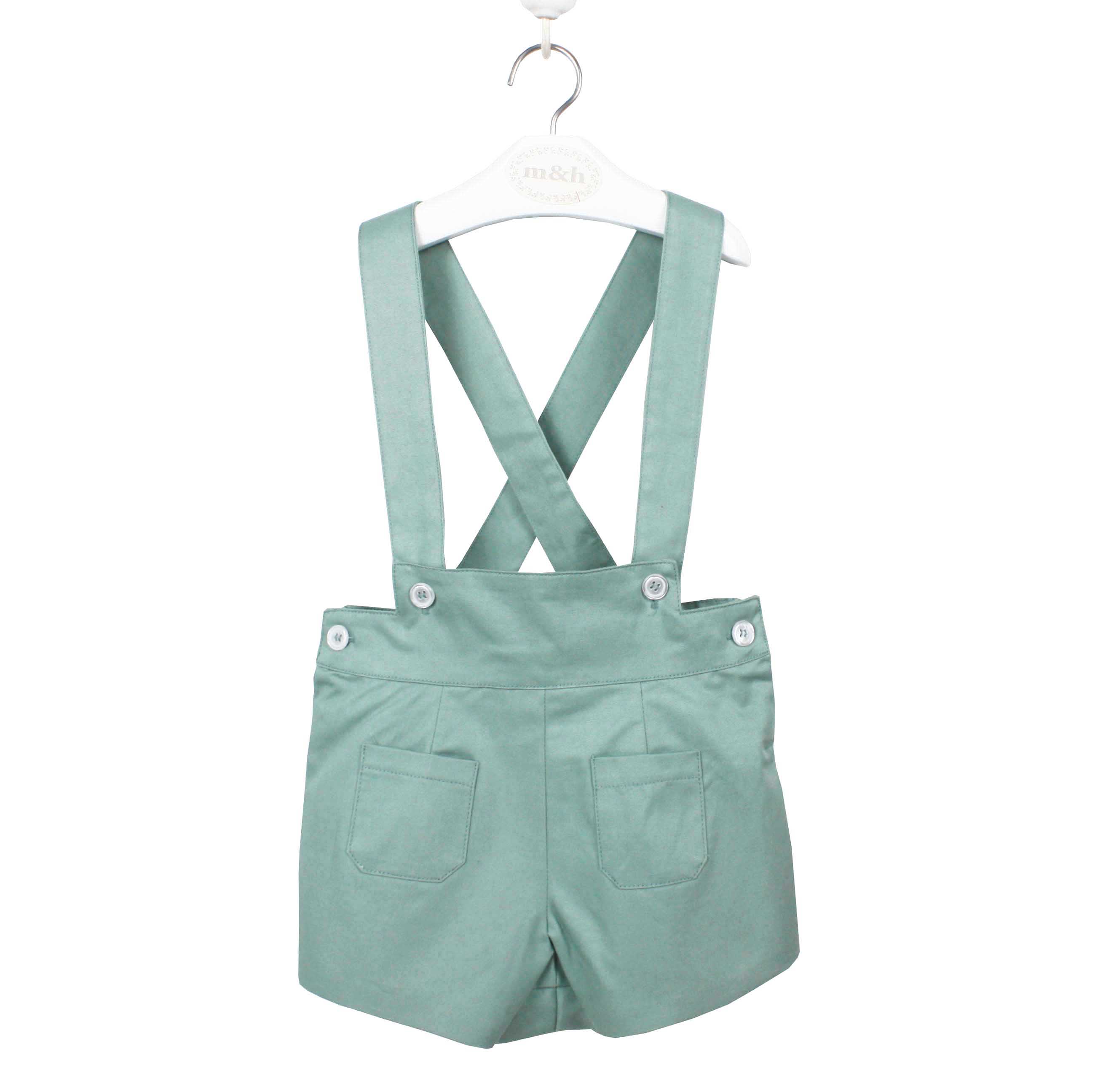 Short with braces green aquamarine