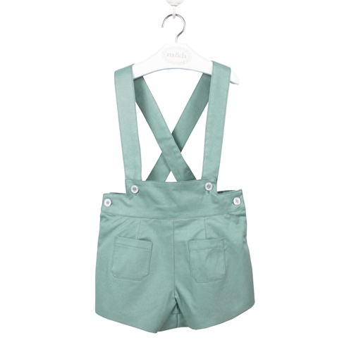 Short with braces green aquamarine