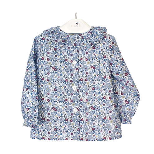 blusa azul niña