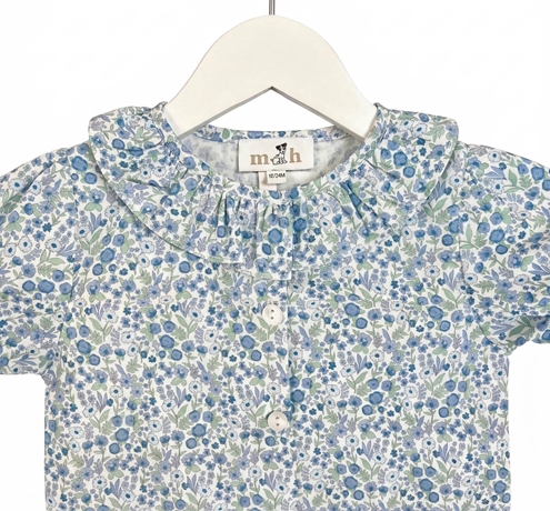 blouse summer green blue