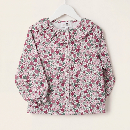 blusa volante flores burdeos invierno