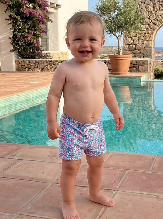 boxer boy swimm