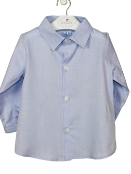 camisa azul con cuello