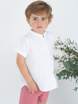 camisa lino blanca mao