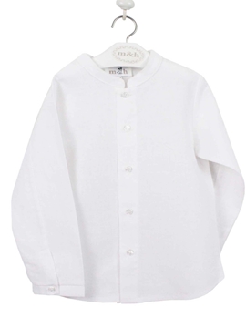 Camisa mao lino blanco