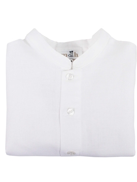 Camisa mao lino blanco