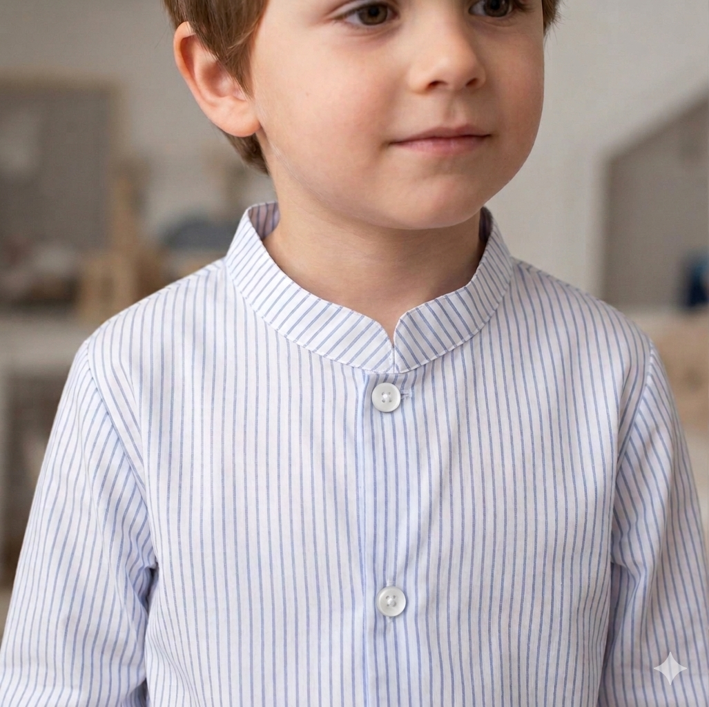 camisa mao raya azul