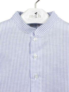 camisa mao rayas azules detalle