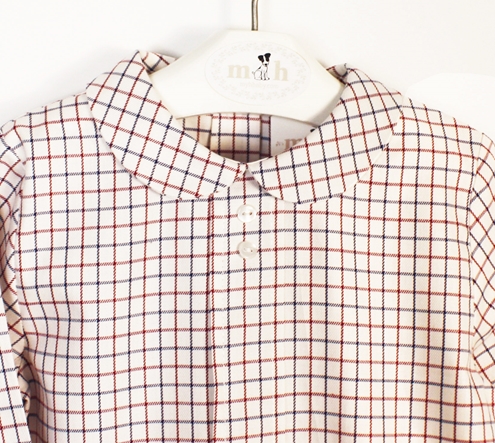 camisa marino burdeos bebé