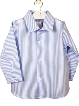 camisa rayas azules cuello