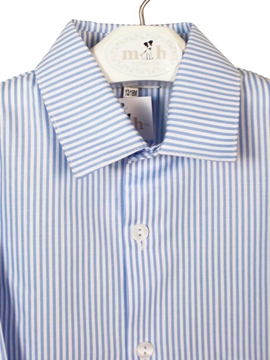 camisa rayas azules cuello