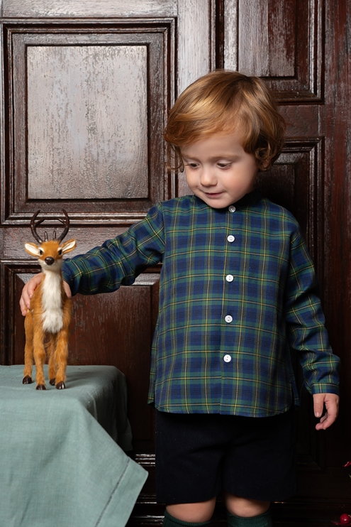 tartan green shirt