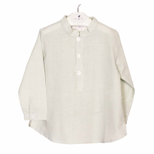 camisa verde rayas
