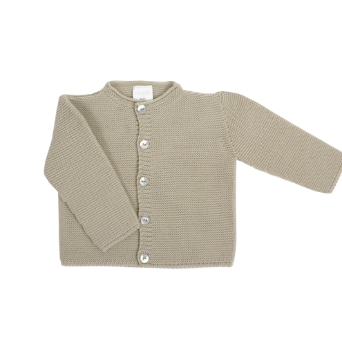 Chaqueta bebé botones arena m&h