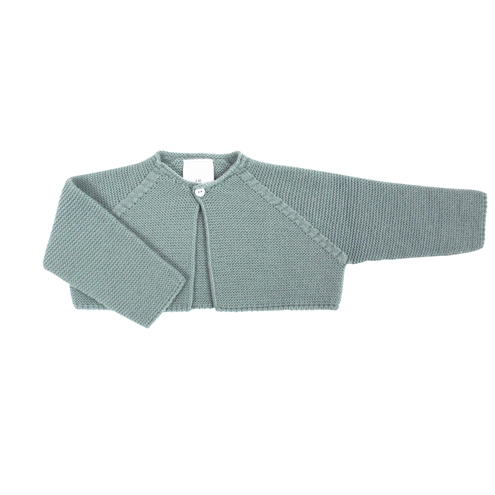 Chaqueta bebé corta verde agua m&h